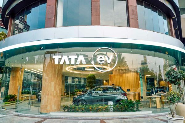 Tata Electric Car Showrooms fascade