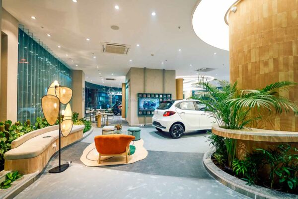 Tata Electric Car Showroom interiors