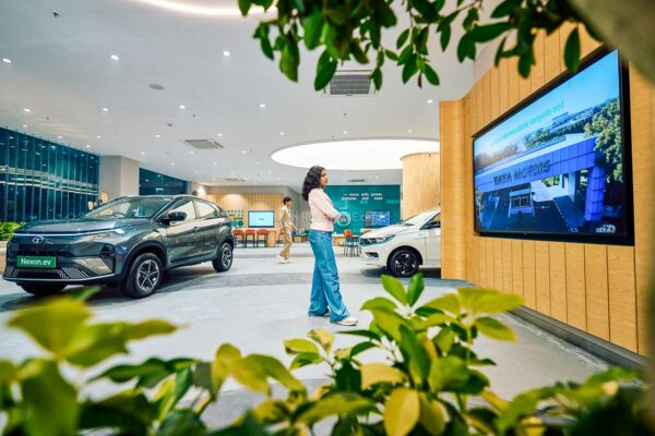 Tata Electric Car Showroom interiors