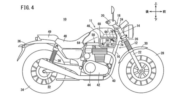 Honda 350cc Scrambler - Design patent leaks