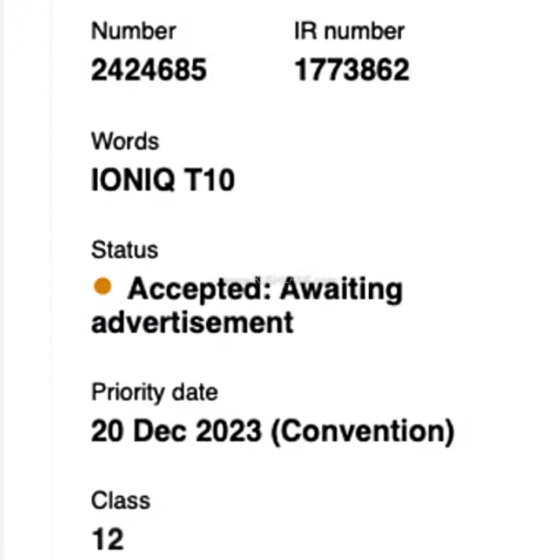 Hyundai IONIQ T10 pickup name patent leaks