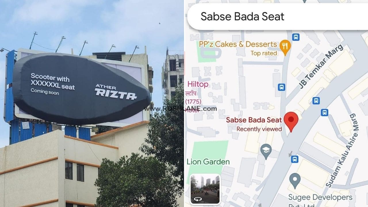 Ather Rizta Sabse Bada Seat Billboard In Mumbai