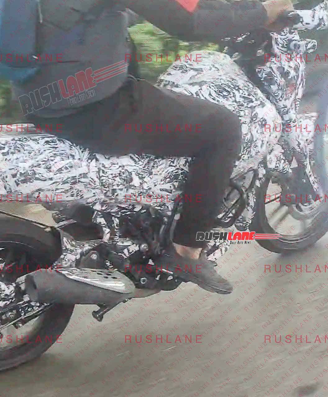 Bajaj CNG Motorcycle Spied