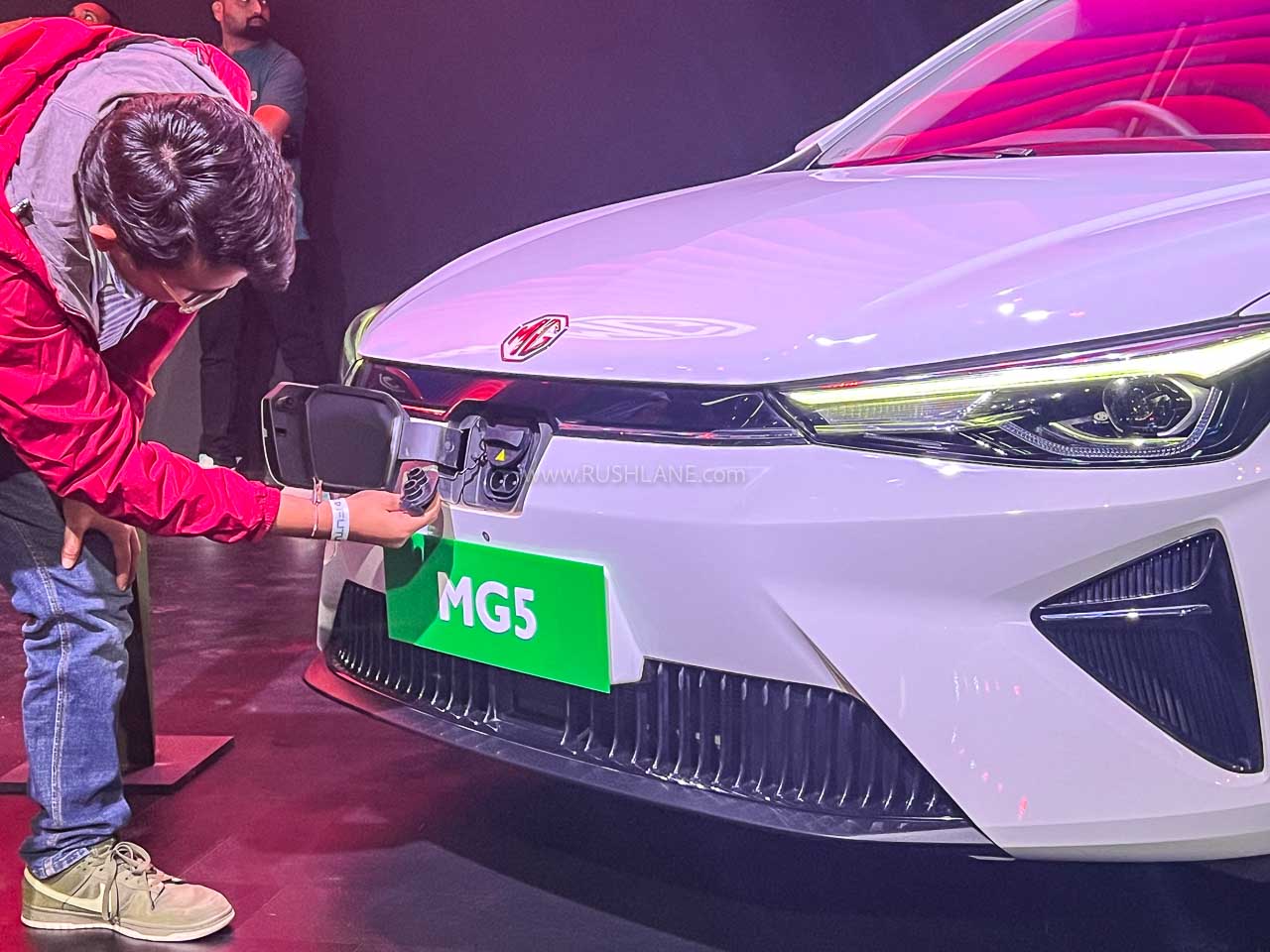 New MG5 Electric Showcased In India