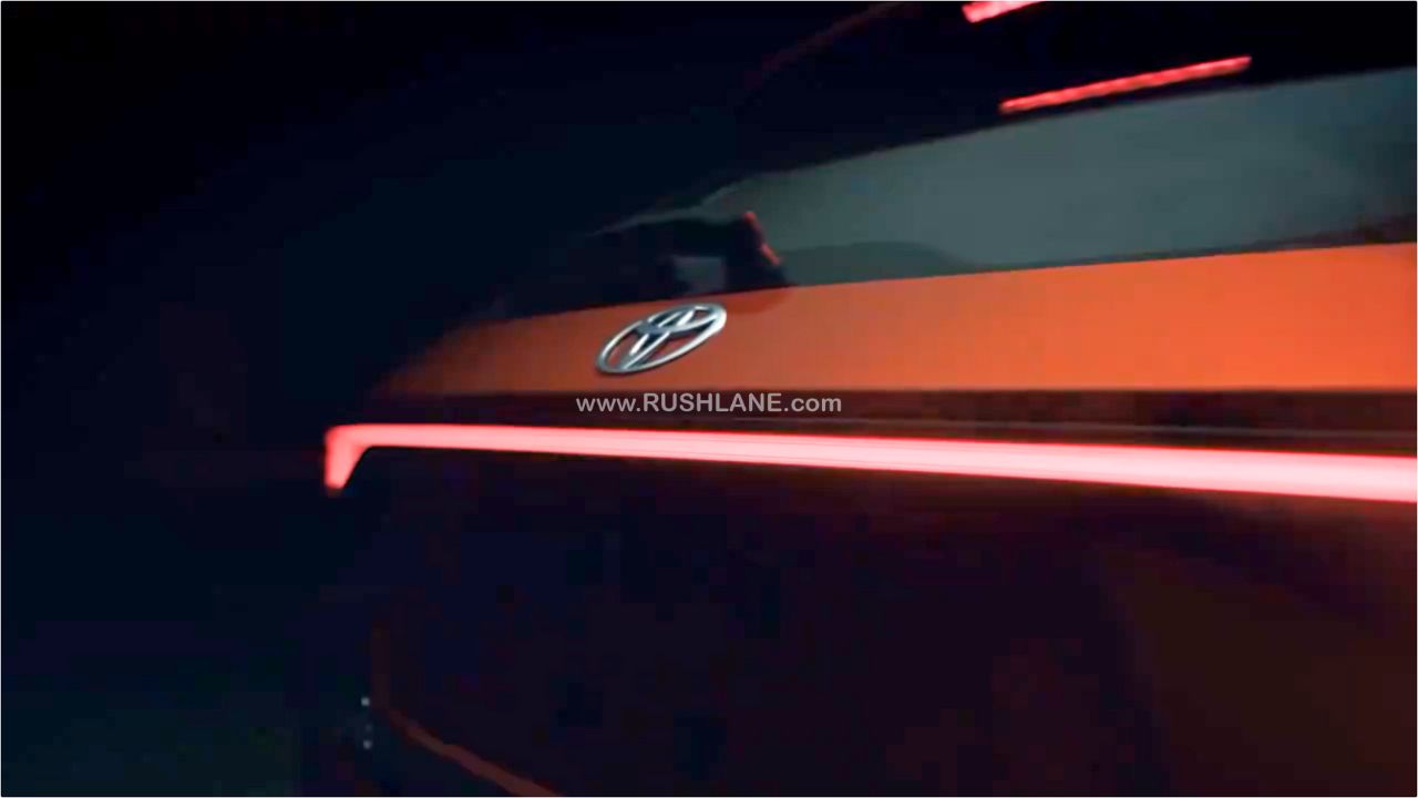 Toyota Taisor Teased - Connected Tail Lights