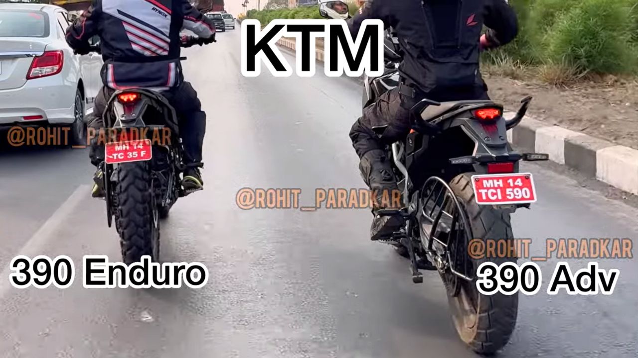 KTM 390 Enduro and 390 Adventure Spotted Testing Together