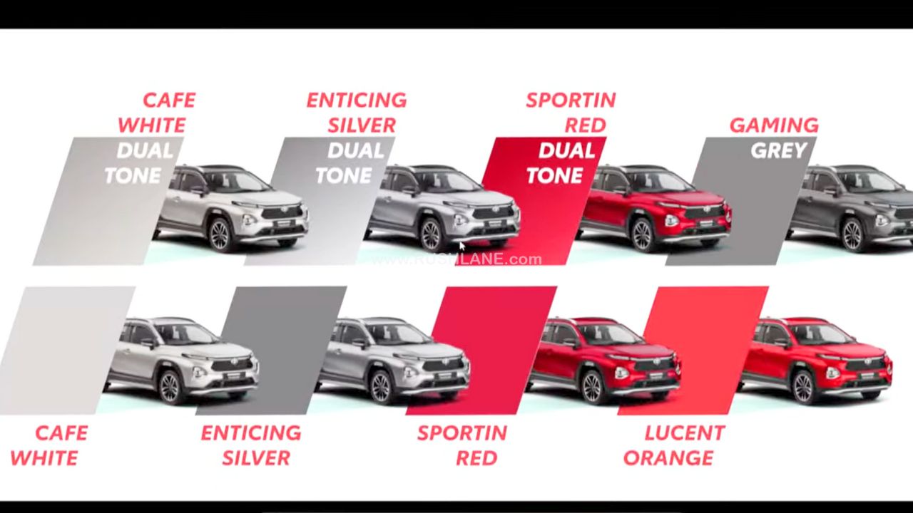 Toyota Taisor Colour Options