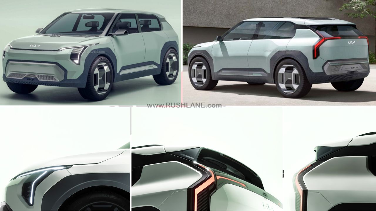 Kia EV3 Compact Electric SUV - Concept Vs Production Model Teasers